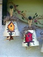 Hanging Painted Flowerpot