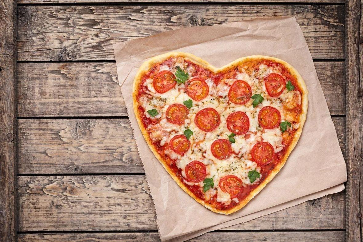 Heart Shaped Pizza 