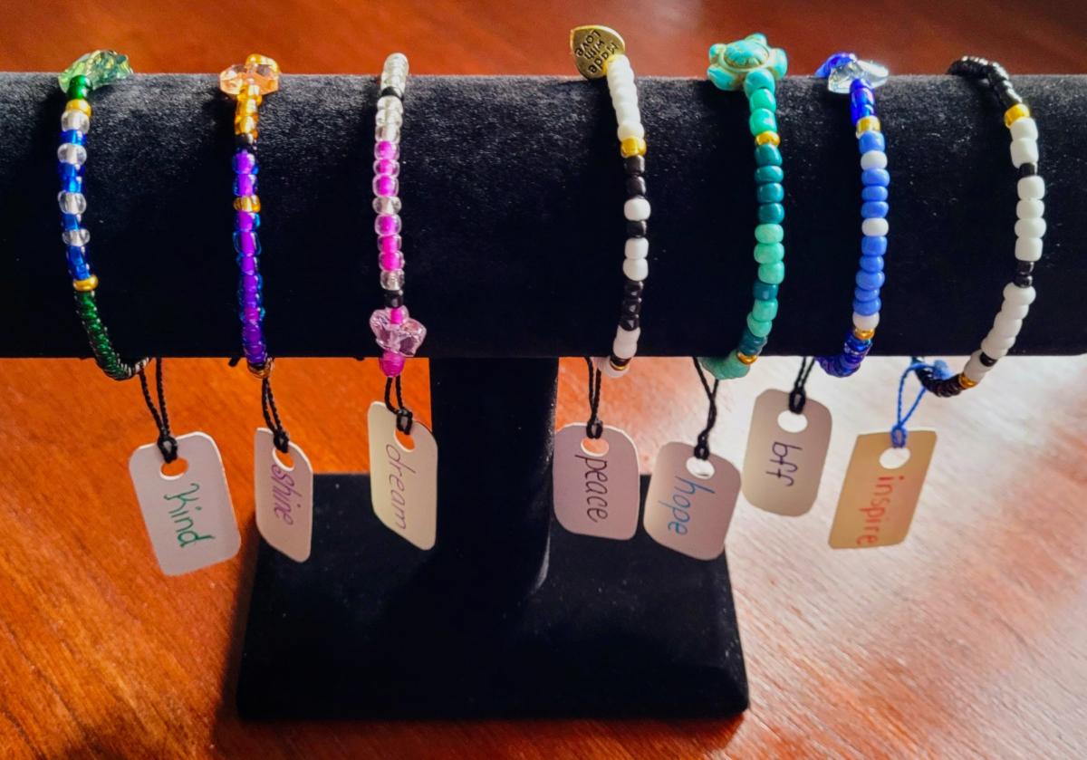 Morse Code Bracelets displayed 